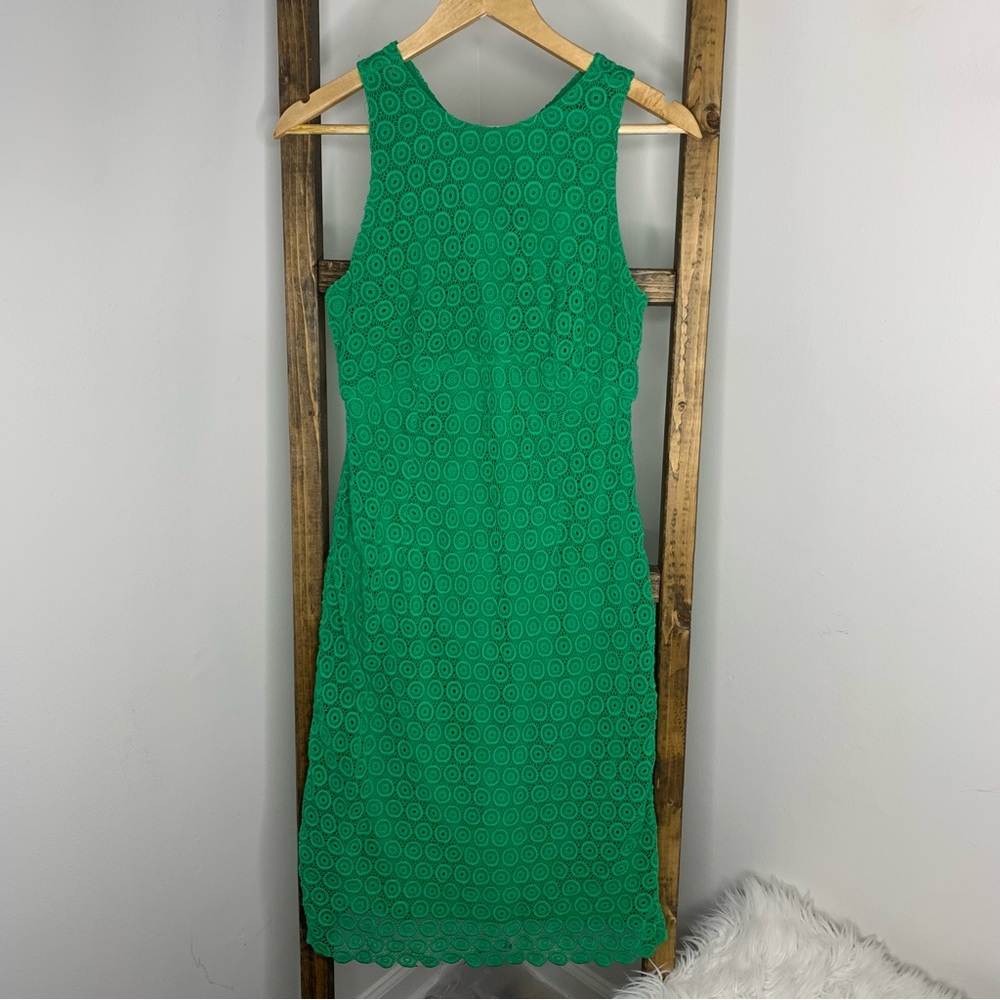 Isaac Mizrahi Elegant Green Sleeveless Dress 4